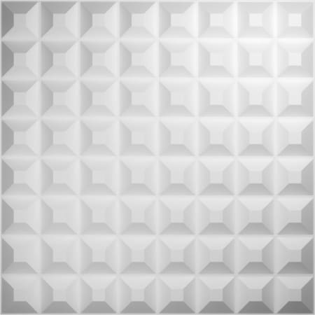 Ekena Millwork 19 5/8in. W x 19 5/8in. H Bradford EnduraWall Decor 3D Wall Panel Covers Total 53.49 Sq. Ft., 20PK WP20X20BRWH-CASE-20